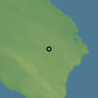 Shaded relief of the 53 km around Maglie, drawn from the GMTED2010 grid
