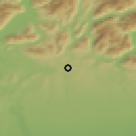 Shaded relief of the 51 km around Malnate, drawn from the GMTED2010 grid