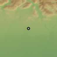 Shaded relief of the 51 km around Arcore, drawn from the GMTED2010 grid