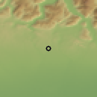Shaded relief of the 51 km around Mariano Comense, drawn from the GMTED2010 grid