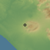 Shaded relief of the 53 km around Marino, drawn from the GMTED2010 grid