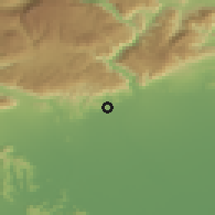 Shaded relief of the 51 km around Marostica, drawn from the GMTED2010 grid