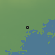 Shaded relief of the 51 km around Mirano, drawn from the GMTED2010 grid