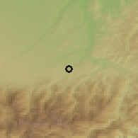 Shaded relief of the 52 km around Mondovì, drawn from the GMTED2010 grid