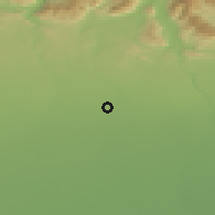 Shaded relief of the 51 km around Monza, drawn from the GMTED2010 grid