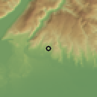Shaded relief of the 51 km around Negrar, drawn from the GMTED2010 grid