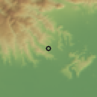 Shaded relief of the 51 km around Arzignano, drawn from the GMTED2010 grid