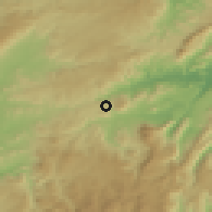 Shaded relief of the 53 km around Nuoro, drawn from the GMTED2010 grid