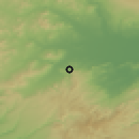 Shaded relief of the 54 km around Palagonia, drawn from the GMTED2010 grid