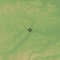 Shaded relief of the 52 km around Asti, drawn from the GMTED2010 grid