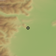 Shaded relief of the 52 km around Piossasco, drawn from the GMTED2010 grid