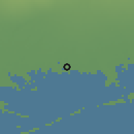 Shaded relief of the 51 km around Portogruaro, drawn from the GMTED2010 grid