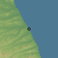 Shaded relief of the 52 km around Porto Sant'Elpidio, drawn from the GMTED2010 grid