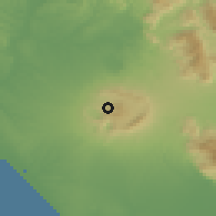 Shaded relief of the 53 km around Rocca di Papa, drawn from the GMTED2010 grid