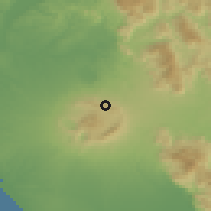 Shaded relief of the 53 km around Rocca Priora, drawn from the GMTED2010 grid