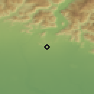 Shaded relief of the 51 km around Rovato, drawn from the GMTED2010 grid
