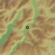 Shaded relief of the 51 km around Rovereto, drawn from the GMTED2010 grid
