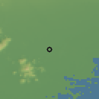 Shaded relief of the 51 km around Rubano, drawn from the GMTED2010 grid