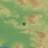 Shaded relief of the 53 km around Sant'Agata de' Goti, drawn from the GMTED2010 grid