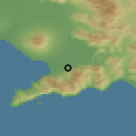 Shaded relief of the 53 km around Sant'Antonio Abate, drawn from the GMTED2010 grid