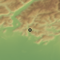 Shaded relief of the 51 km around Sarezzo, drawn from the GMTED2010 grid