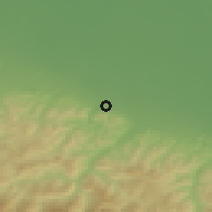 Shaded relief of the 52 km around Scandiano, drawn from the GMTED2010 grid