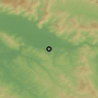 Shaded relief of the 52 km around Scandicci, drawn from the GMTED2010 grid