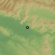 Shaded relief of the 52 km around Sesto Fiorentino, drawn from the GMTED2010 grid