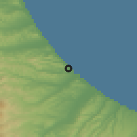 Shaded relief of the 52 km around Silvi, drawn from the GMTED2010 grid