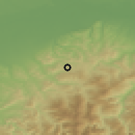 Shaded relief of the 52 km around Solaro, drawn from the GMTED2010 grid
