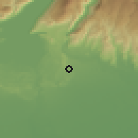 Shaded relief of the 51 km around Sona, drawn from the GMTED2010 grid