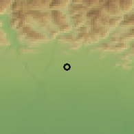 Shaded relief of the 51 km around Stezzano, drawn from the GMTED2010 grid