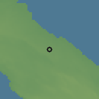 Shaded relief of the 53 km around Surbo, drawn from the GMTED2010 grid