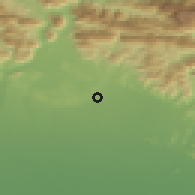 Shaded relief of the 51 km around Tavagnacco, drawn from the GMTED2010 grid
