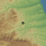 Shaded relief of the 52 km around Teramo, drawn from the GMTED2010 grid