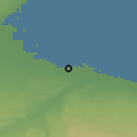 Shaded relief of the 53 km around Trinitapoli, drawn from the GMTED2010 grid