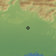 Shaded relief of the 51 km around Udine, drawn from the GMTED2010 grid