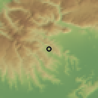 Shaded relief of the 51 km around Valdagno, drawn from the GMTED2010 grid