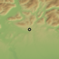 Shaded relief of the 51 km around Varese, drawn from the GMTED2010 grid