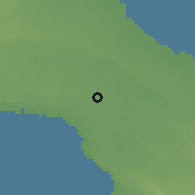 Shaded relief of the 53 km around Veglie, drawn from the GMTED2010 grid