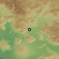 Shaded relief of the 53 km around Venafro, drawn from the GMTED2010 grid