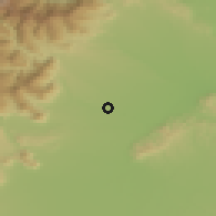 Shaded relief of the 51 km around Venaria Reale, drawn from the GMTED2010 grid