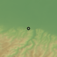 Shaded relief of the 52 km around Zola Predosa, drawn from the GMTED2010 grid