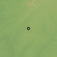 Shaded relief of the 60 km around Abengourou, drawn from the GMTED2010 grid