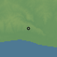 Shaded relief of the 60 km around Bingerville, drawn from the GMTED2010 grid