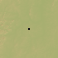 Shaded relief of the 60 km around Boundiali, drawn from the GMTED2010 grid