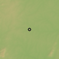 Shaded relief of the 60 km around Dabakala, drawn from the GMTED2010 grid