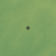 Shaded relief of the 60 km around Adzopé, drawn from the GMTED2010 grid