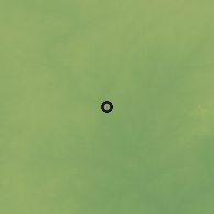 Shaded relief of the 60 km around Soubré, drawn from the GMTED2010 grid