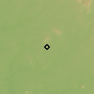 Shaded relief of the 60 km around Tanda, drawn from the GMTED2010 grid